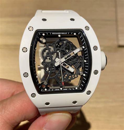 richard mille rm 055 white ceramic bubba watson|Richard Mille 055 dial.